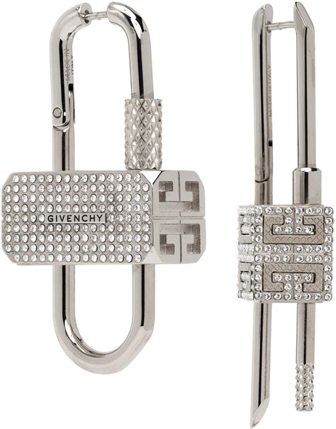 givenchy silver chain ring|givenchy earrings.